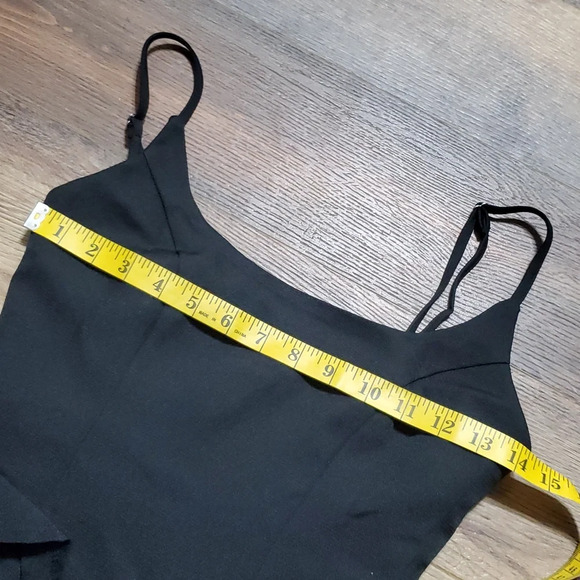 Saints & secrets ruffled little black mini dress nwt - Picture 3 of 7